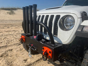 Dirty Winch Bumper for Jeep and Gladiator JK/JL/JT, , Boonedox USA, Black at Festive Water Paddlesports