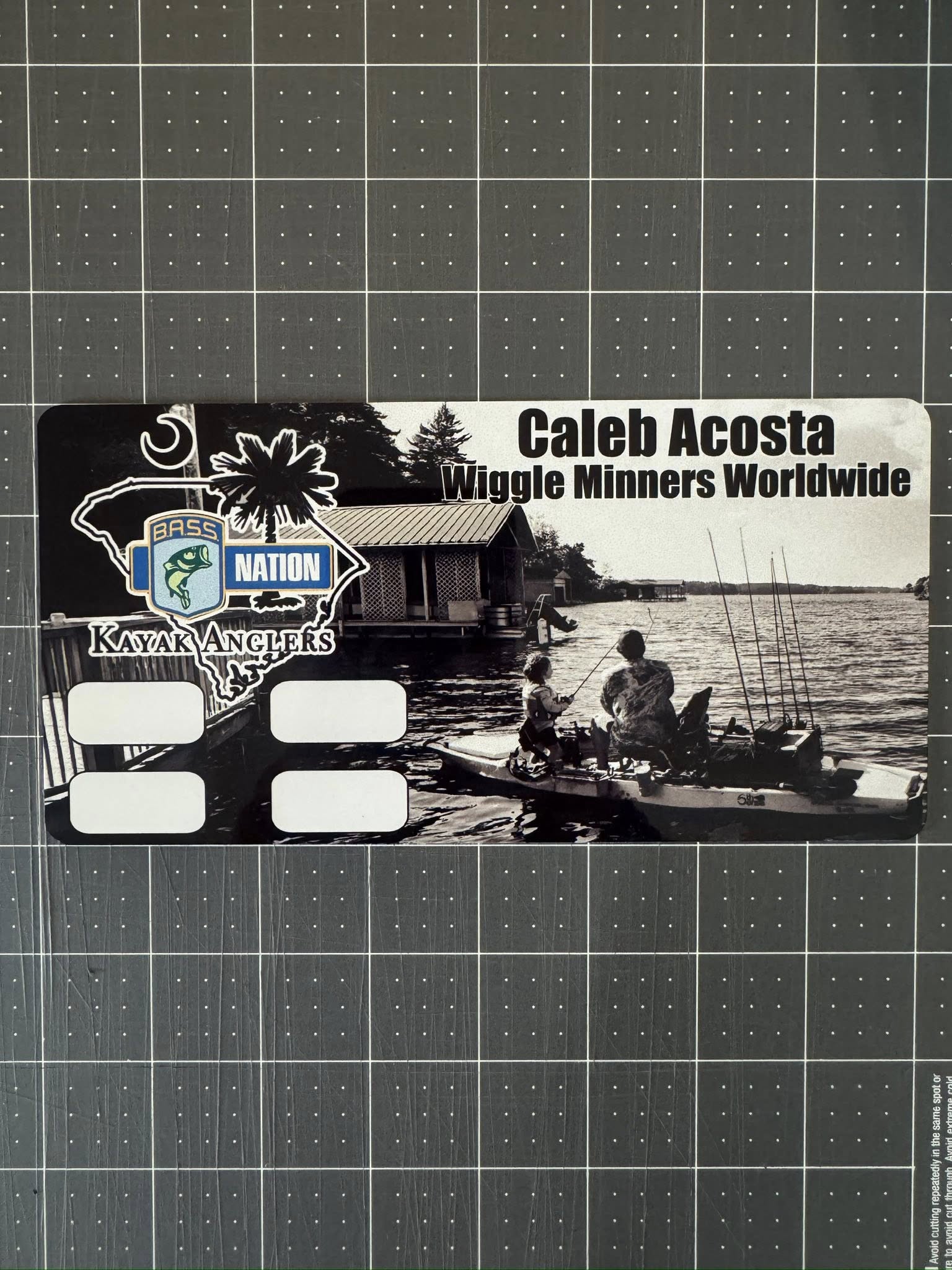 Double Up Series Identifiers, Measuring Board, Trash Panda Decals, at Festive Water Paddlesports