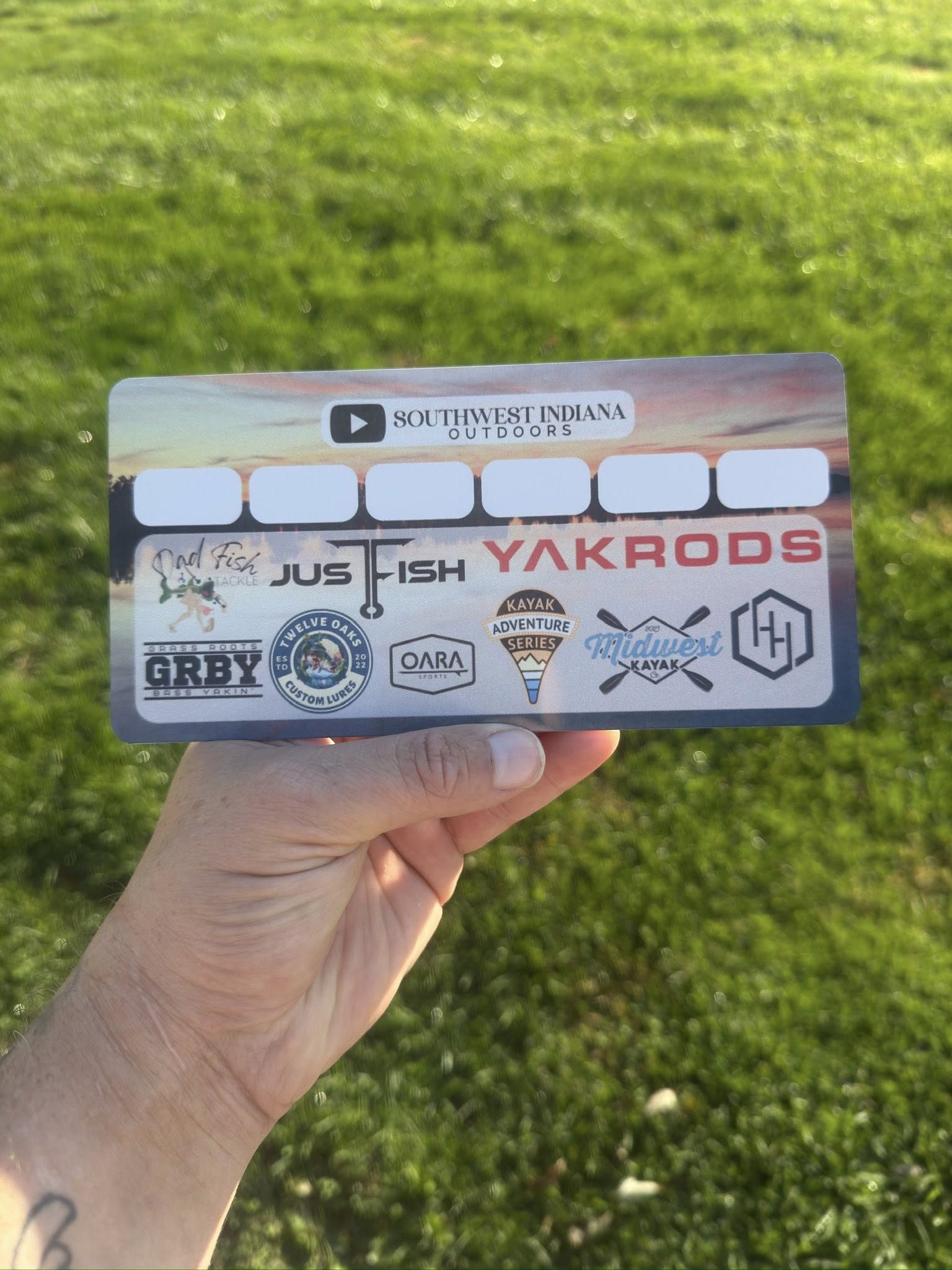 Double Up Series Identifiers, Measuring Board, Trash Panda Decals, at Festive Water Paddlesports