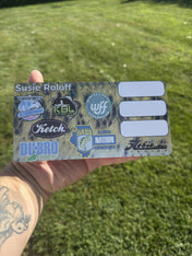 Double Up Series Identifiers, Measuring Board, Trash Panda Decals, at Festive Water Paddlesports