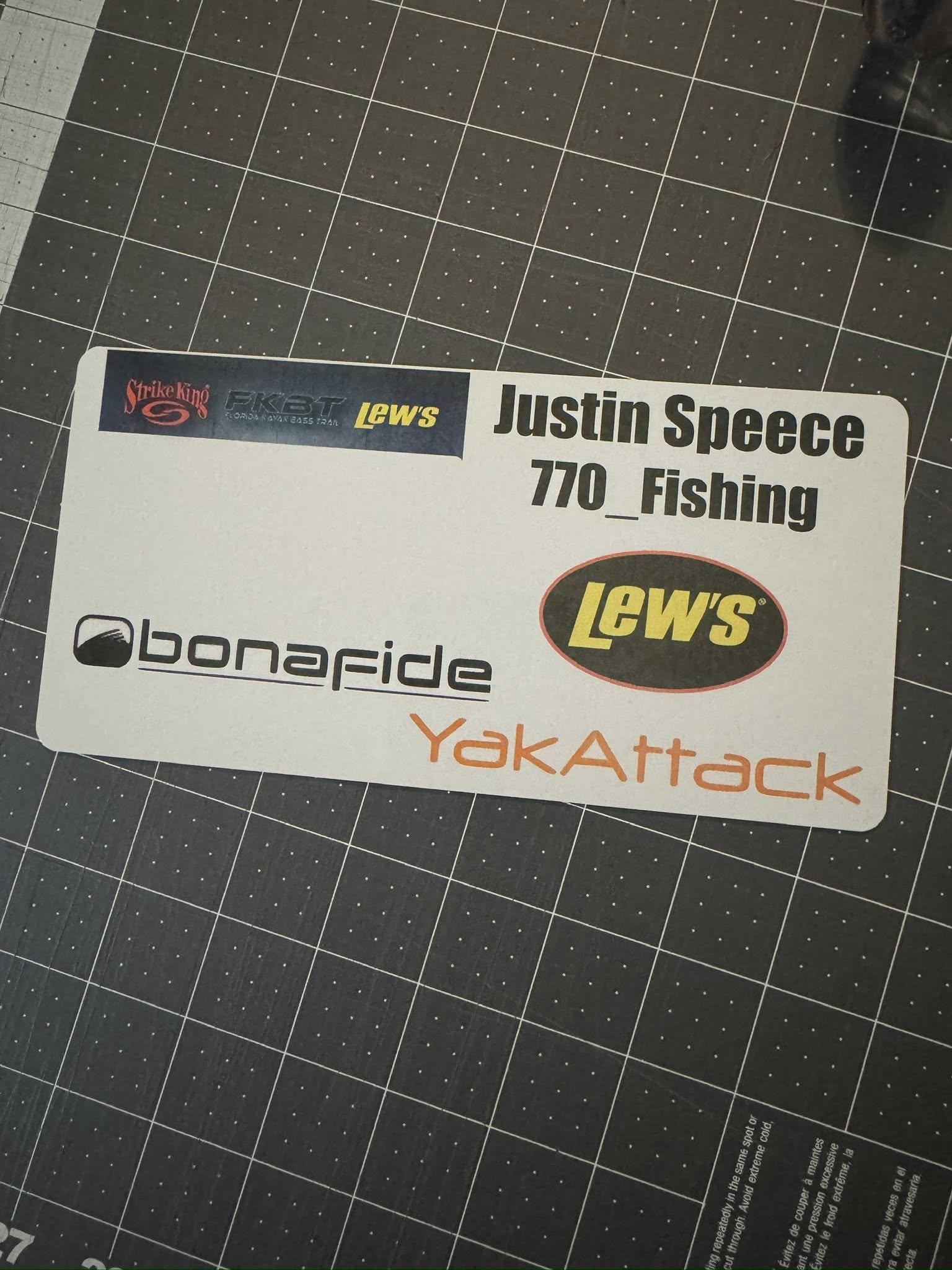 Double Up Series Identifiers, Measuring Board, Trash Panda Decals, at Festive Water Paddlesports