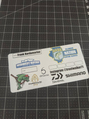 Double Up Series Identifiers, Measuring Board, Trash Panda Decals, at Festive Water Paddlesports