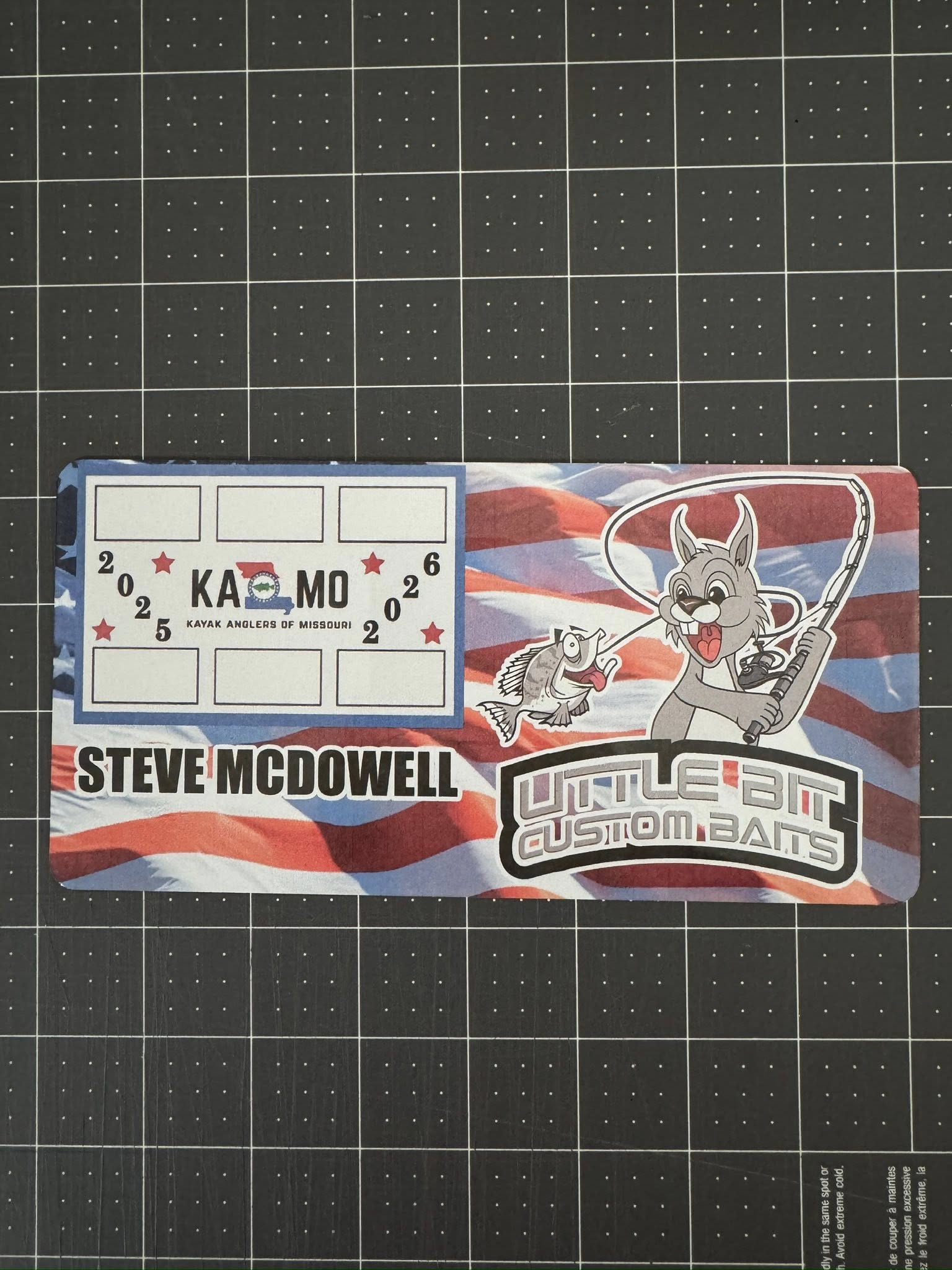 Double Up Series Identifiers, Measuring Board, Trash Panda Decals, at Festive Water Paddlesports