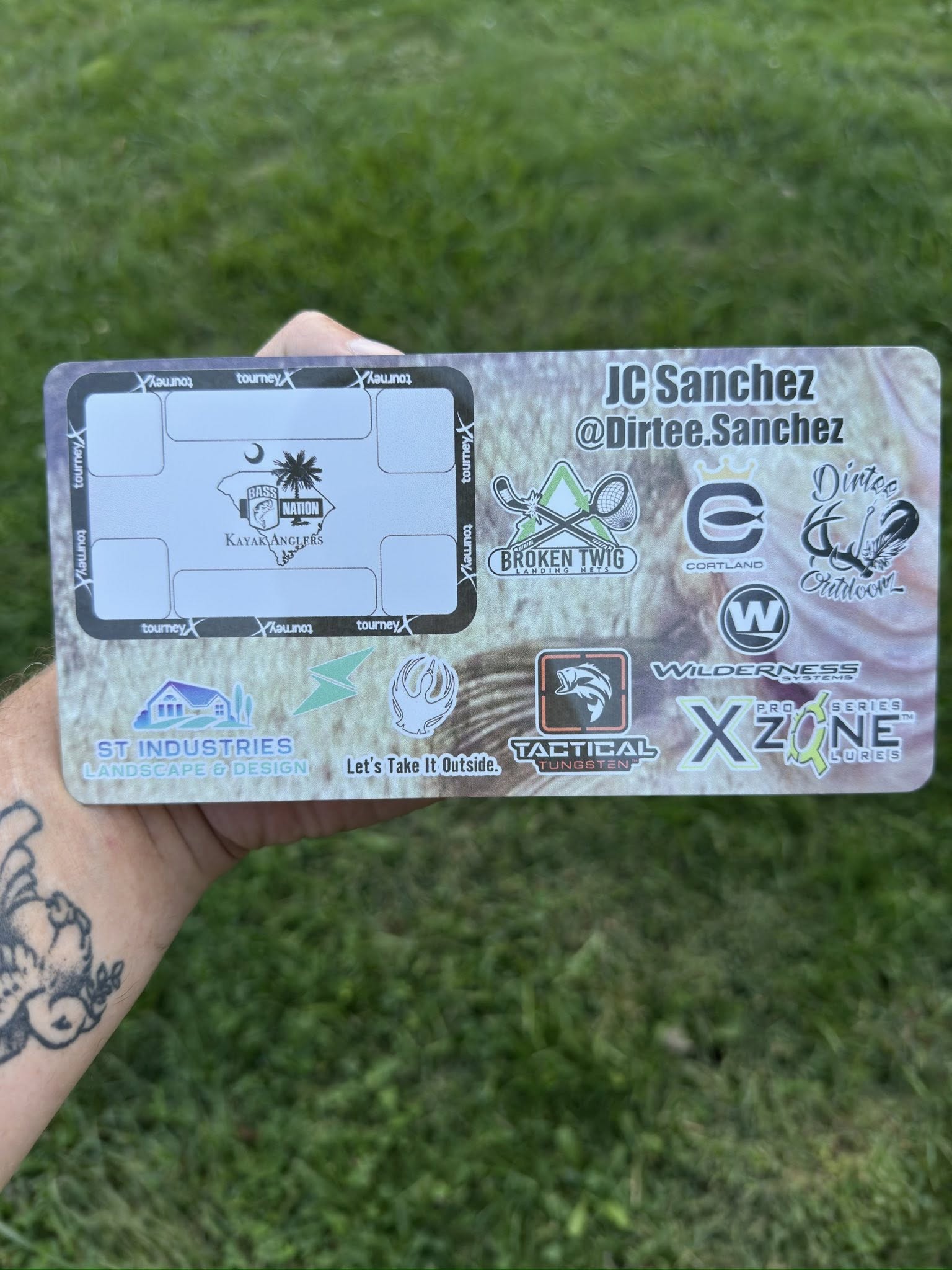 Double Up Series Identifiers, Measuring Board, Trash Panda Decals, at Festive Water Paddlesports