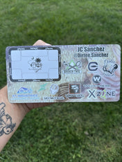 Double Up Series Identifiers, Measuring Board, Trash Panda Decals, at Festive Water Paddlesports