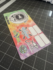 Double Up Series Identifiers, Measuring Board, Trash Panda Decals, at Festive Water Paddlesports