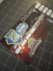 Double Up Series Identifiers, Measuring Board, Trash Panda Decals, at Festive Water Paddlesports