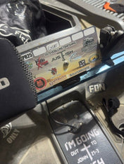 Dumpster Lid ID Holder (Freestyle), Measuring Board, Trash Panda Decals, at Festive Water Paddlesports