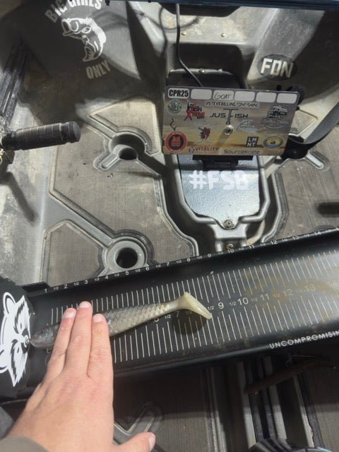 Dumpster Lid ID Holder (Freestyle), Measuring Board, Trash Panda Decals, at Festive Water Paddlesports