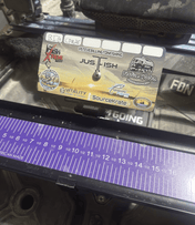 Dumpster Lid ID Holder (Ketch OG), Measuring Board, Trash Panda Decals, at Festive Water Paddlesports