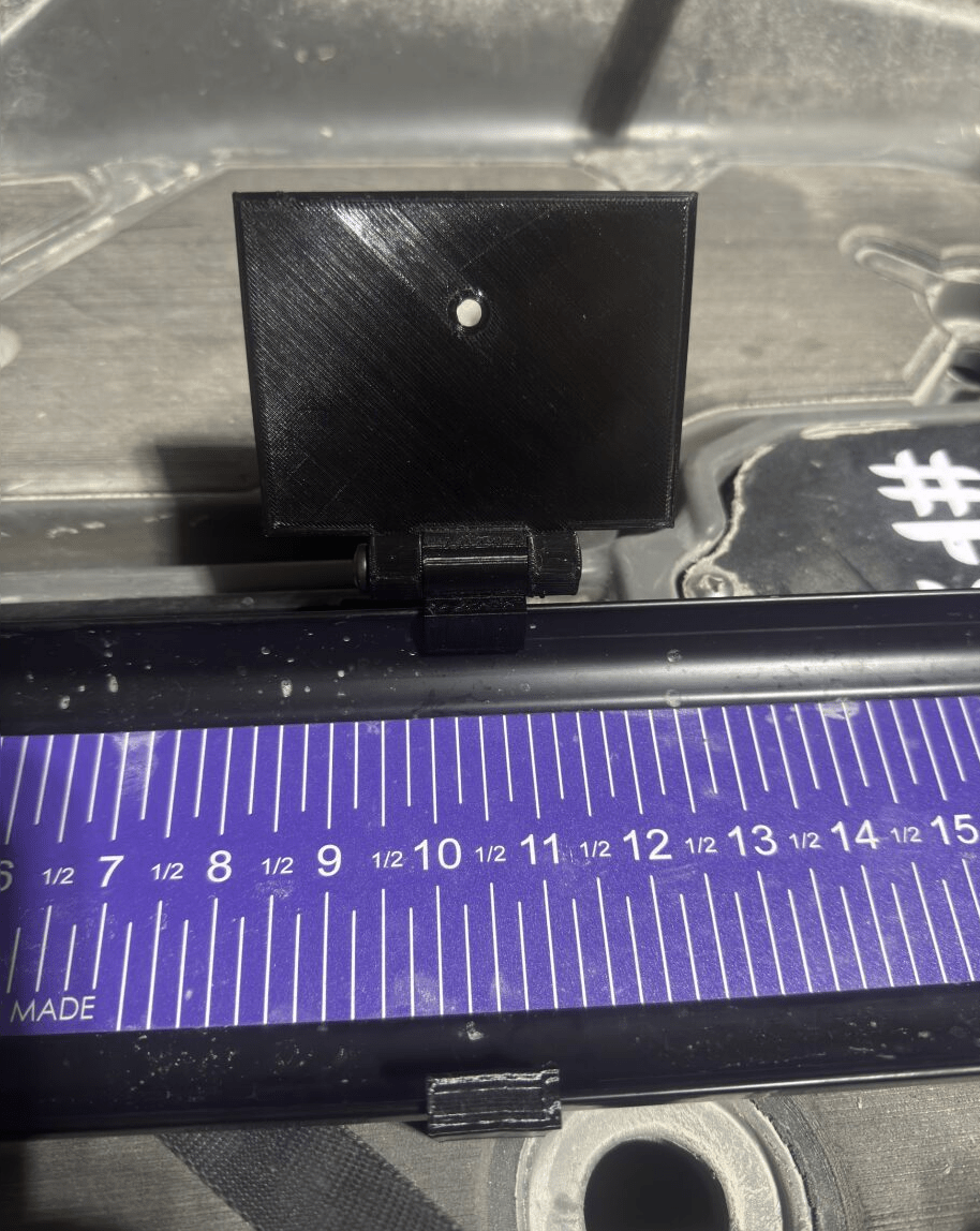 Dumpster Lid ID Holder (Ketch OG), Measuring Board, Trash Panda Decals, at Festive Water Paddlesports
