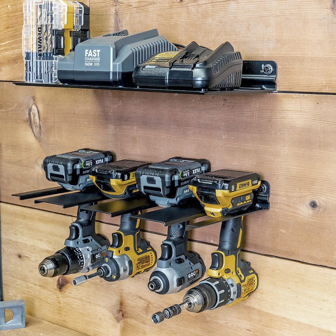 E - Drill Power Tool Organizer with Shelf, Wall Mounted, StoreYourBoard, , , at Festive Water Paddlesports