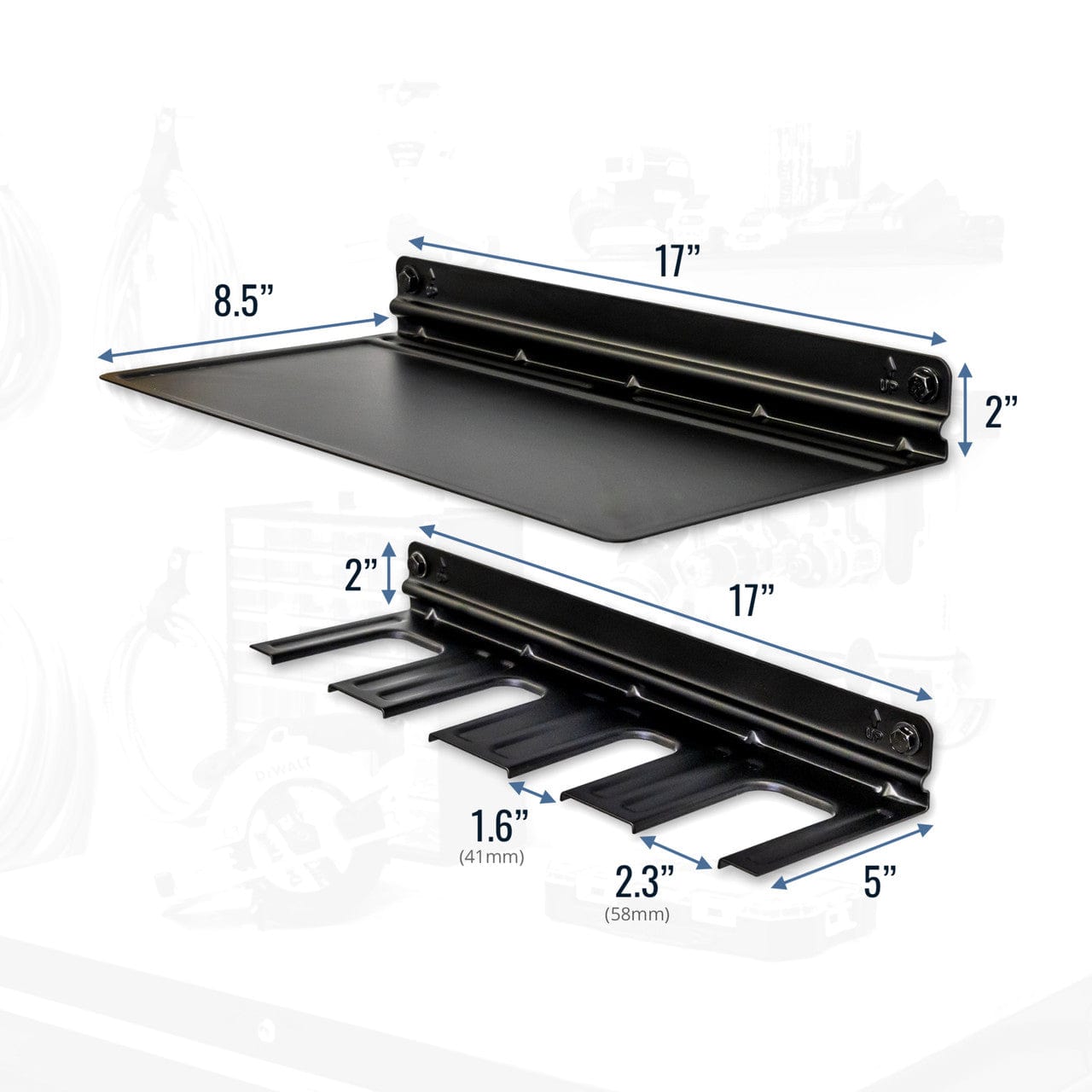 E - Power Tool Organizer & Shelf | Garage Storage Rack, Wall Mounted, StoreYourBoard, , , at Festive Water Paddlesports