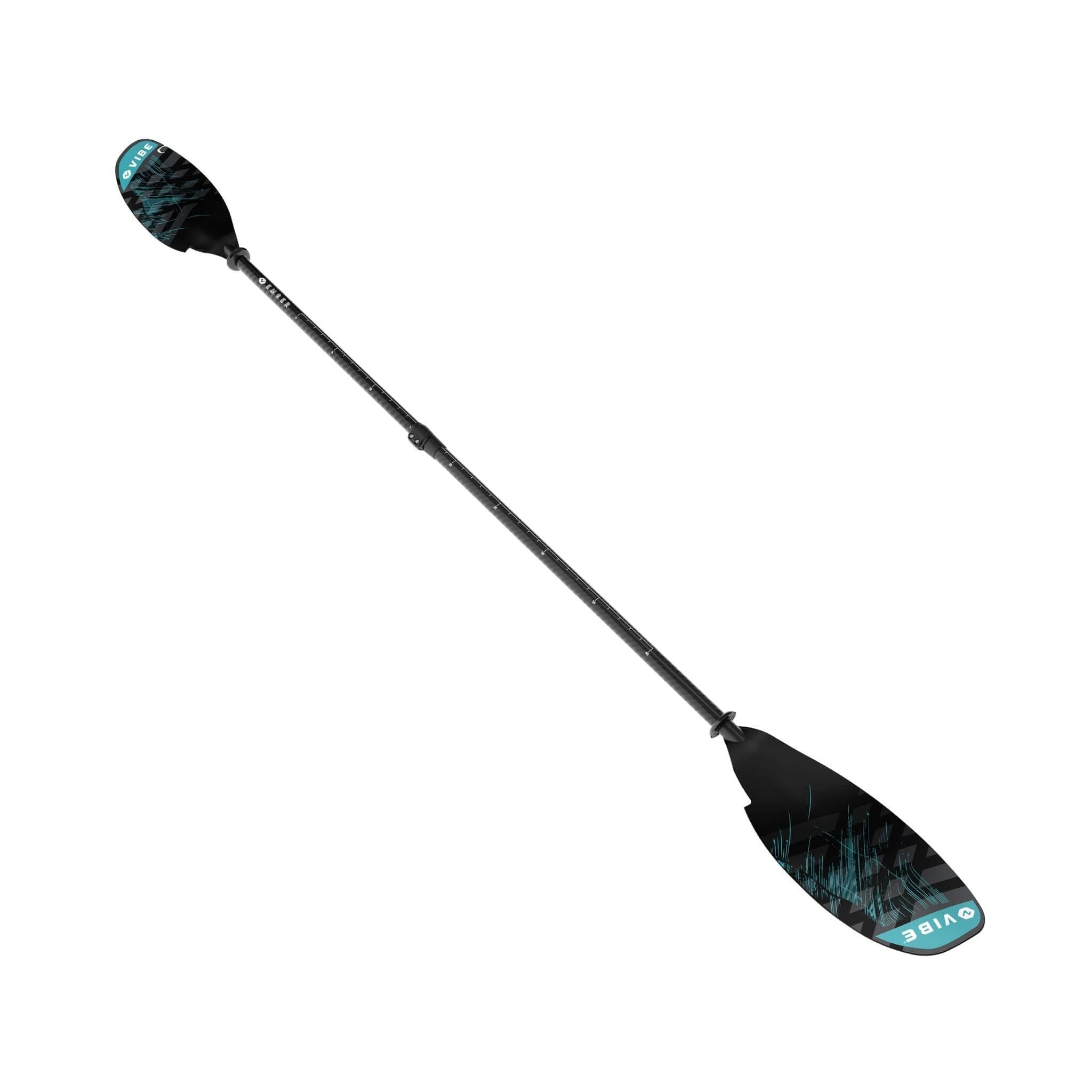 Ember Carbon Fiber Paddle (240 - 260cm adjustable), Paddle, Vibe Kayaks, Caribbean Blue at Festive Water Paddlesports
