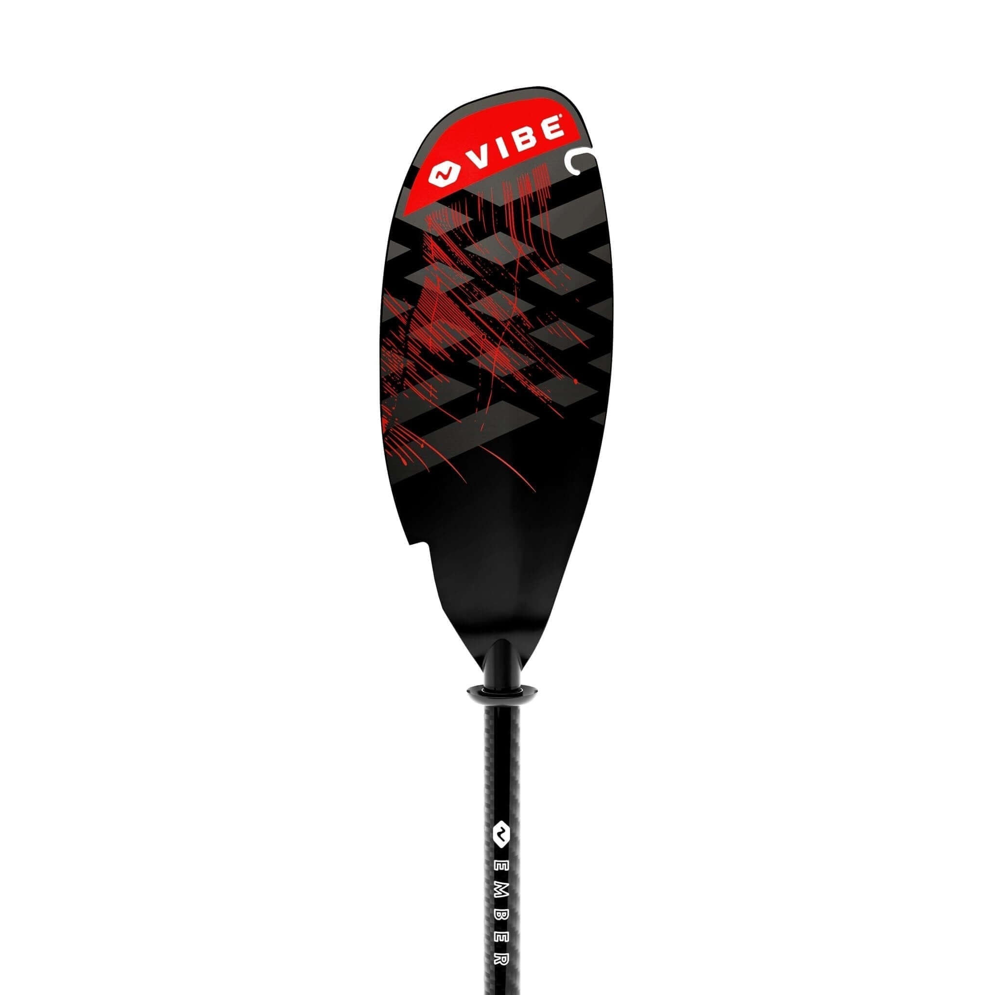 Ember Carbon Fiber Paddle (240 - 260cm adjustable), Paddle, Vibe Kayaks, Tsunami Red at Festive Water Paddlesports