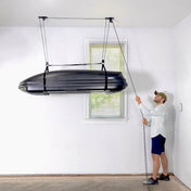 Essential Cargo Box Garage Ceiling Storage Hoist | Holds up to 150 lbs | 14' Lift, Ceiling, StoreYourBoard, , , at Festive Water Paddlesports