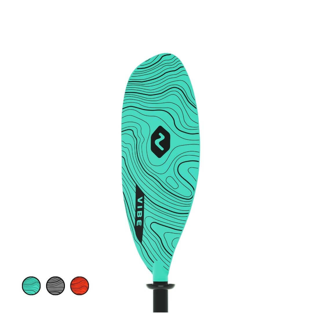 Evolve Fiberglass Paddle (90.5" to 98.4" adjustable), Accessories, Vibe Kayaks, Tsunami Red at Festive Water Paddlesports
