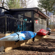 EZ Rack, Wall Storage, Suspenz, Marine Grade Black at Festive Water Paddlesports