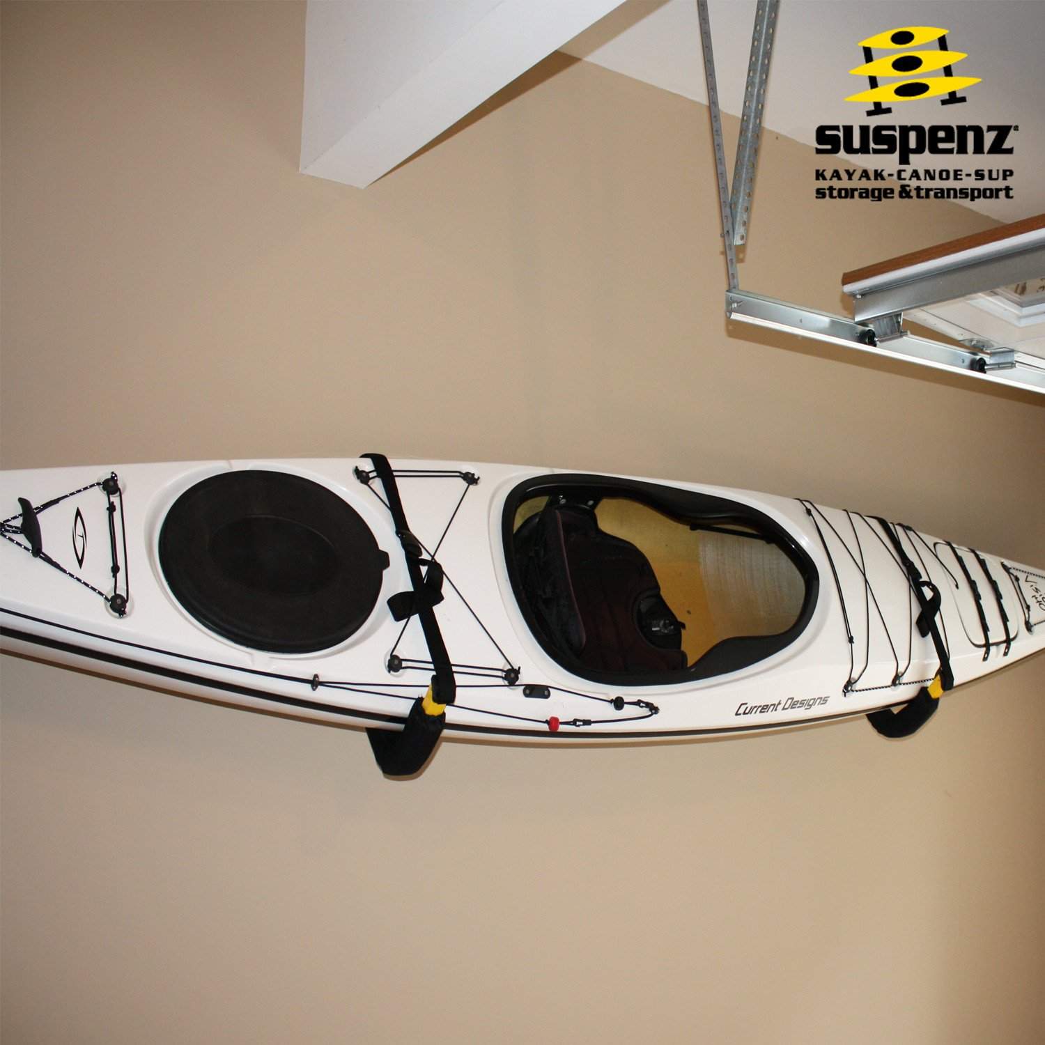 EZ Rack, Wall Storage, Suspenz, Marine Grade Black at Festive Water Paddlesports