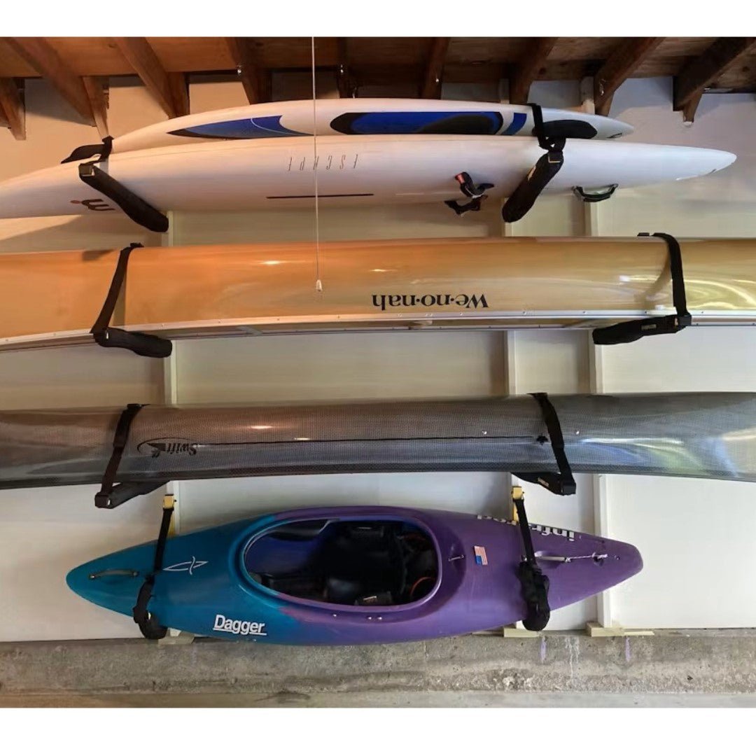 EZ Rack, Wall Storage, Suspenz, Marine Grade Black at Festive Water Paddlesports