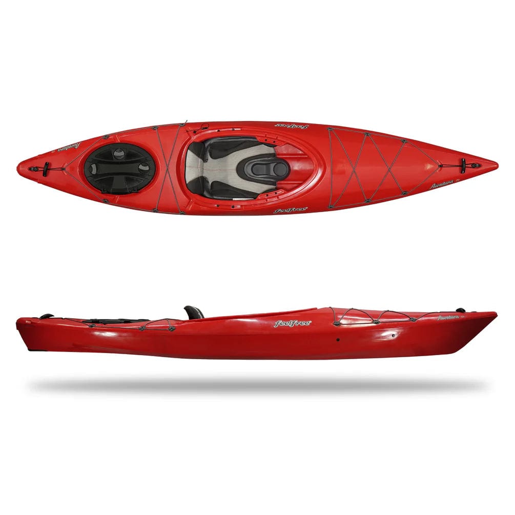 FeelFree Aventura V2/Skeg, Recreational Kayak, Feelfree, 110, Velocity Red, at Festive Water Paddlesports