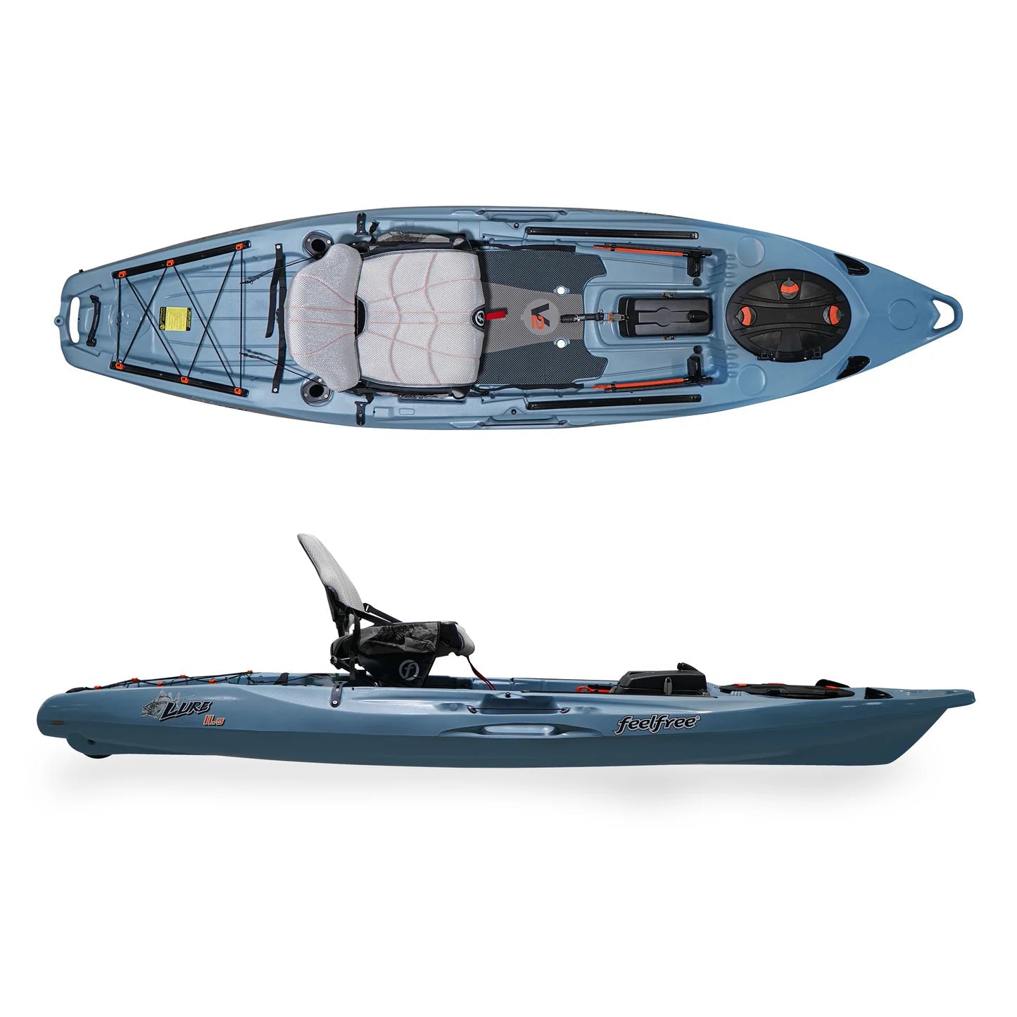 Feelfree Lure 11.5 V2 Fishing Kayak, Fishing Kayak, Feelfree, Blue Grey at Festive Water Paddlesports