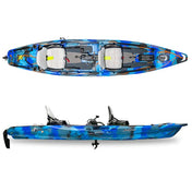 Feelfree Lure II Tandem Kayak with Overdrive Pedal System, Kayak Fishing, Feelfree, Electric Blue, , at Festive Water Paddlesports