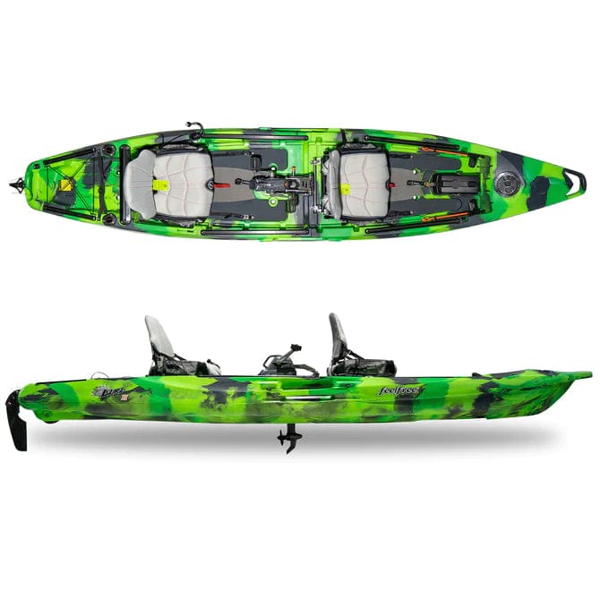 Feelfree Lure II Tandem Kayak with Overdrive Pedal System, Kayak Fishing, Feelfree, Green Flash, , at Festive Water Paddlesports