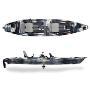 Feelfree Lure II Tandem Kayak with Overdrive Pedal System, Kayak Fishing, Feelfree, Winter Camo, , at Festive Water Paddlesports