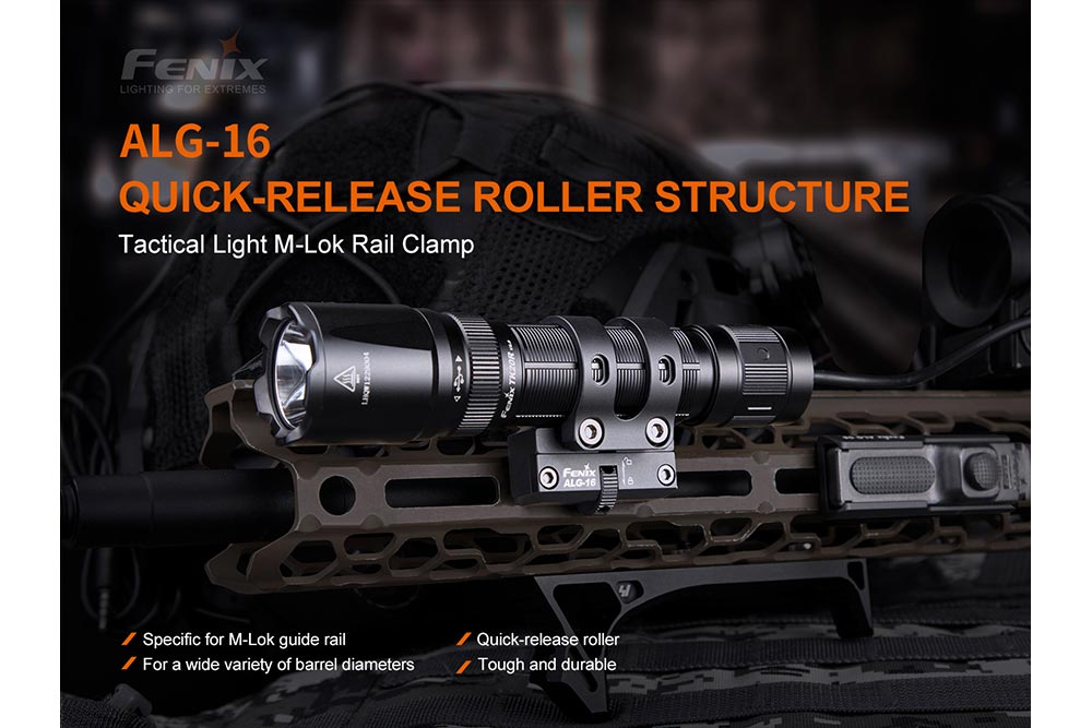 Fenix ALG - 16 Tactical Light M - Lok Rail Mount, Tactical Mount, Fenix Store, at Festive Water Paddlesports