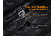 Fenix ALG - 18 Flashlight Barrel Mount, Tactical Mount, Fenix Store, at Festive Water Paddlesports