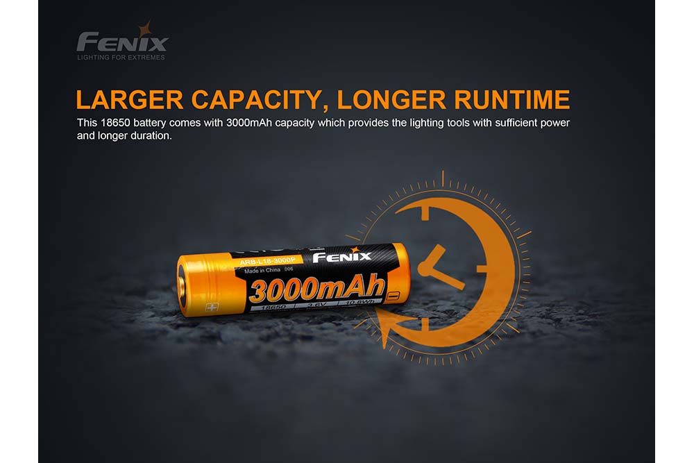 Fenix ARB - L18 - 3000P Rechargeable Li - ion Battery, Battery, Fenix Store, at Festive Water Paddlesports