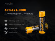 Fenix ARB - L21 - 5000 V2 Rechargeable 21700 Rechargeable Battery, Battery, Fenix Store, at Festive Water Paddlesports