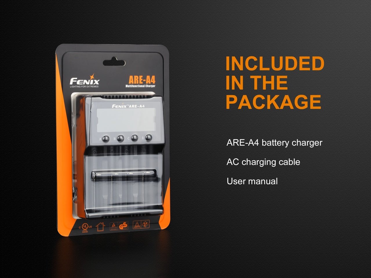 Fenix ARE - A4 Multifunctional Battery Charger, Battery Charger, Fenix Store, at Festive Water Paddlesports