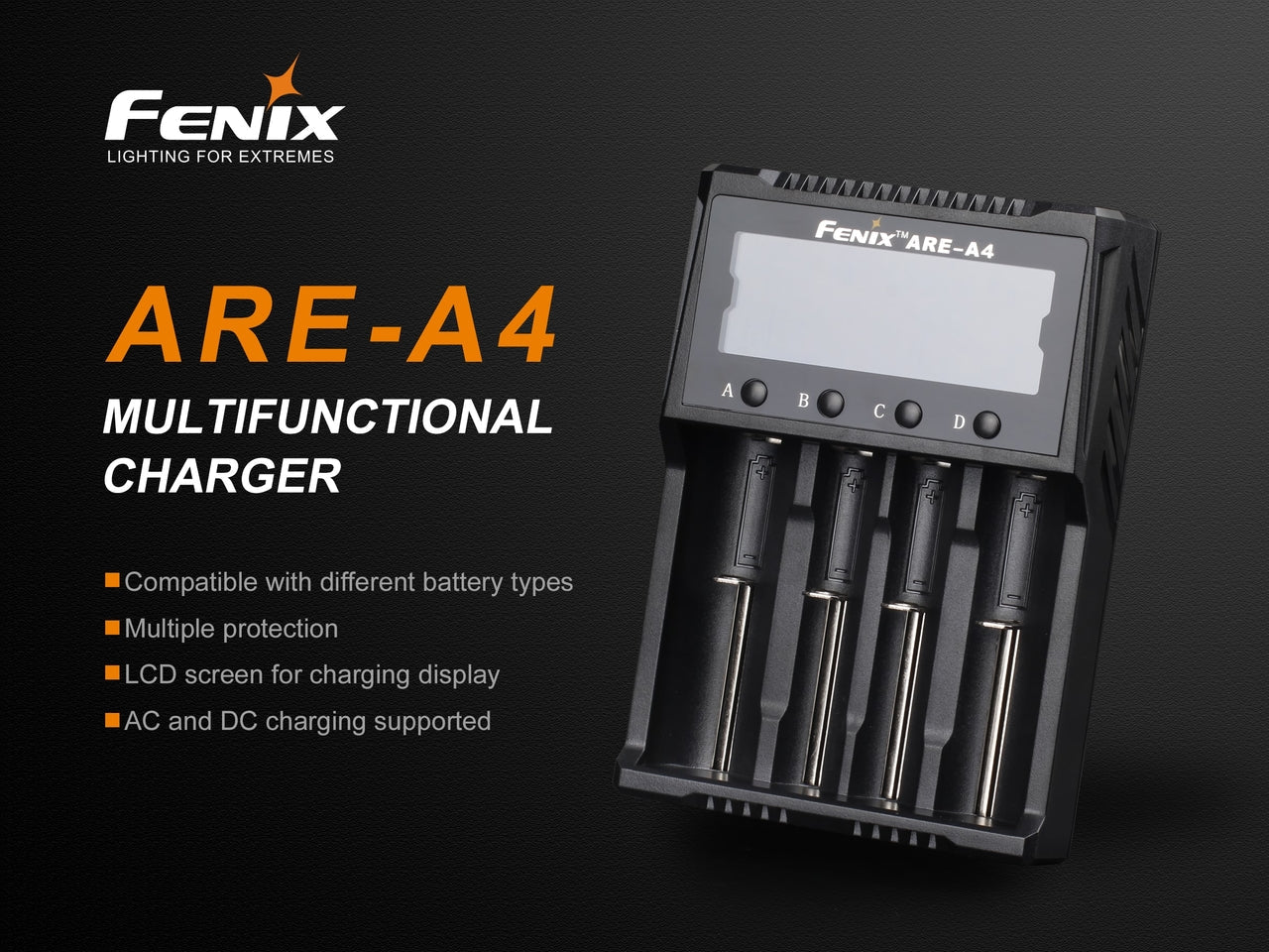 Fenix ARE - A4 Multifunctional Battery Charger, Battery Charger, Fenix Store, at Festive Water Paddlesports