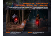 Fenix BC05R V2.0 Rechargeable Bicycle Tail Light, Bike Light, Fenix Store, at Festive Water Paddlesports
