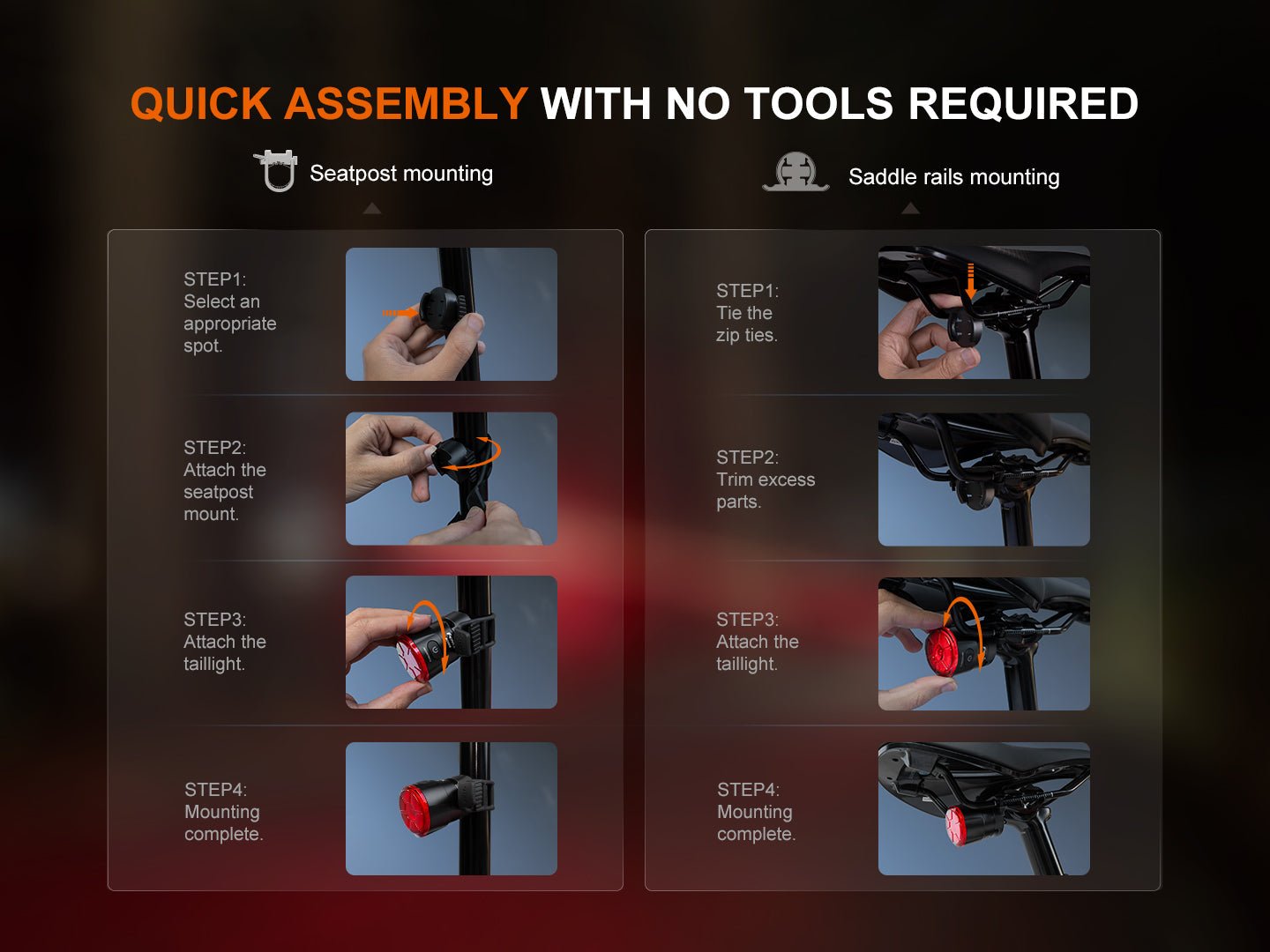 Fenix BC06R Smart - Brake Bicycle Taillight, Bike Light, Fenix Store, at Festive Water Paddlesports