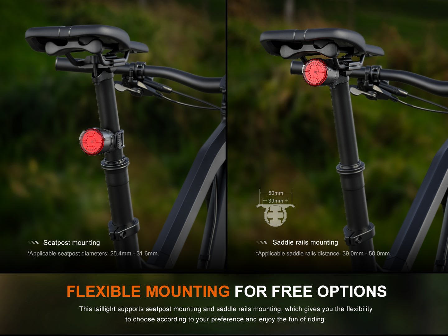 Fenix BC06R Smart - Brake Bicycle Taillight, Bike Light, Fenix Store, at Festive Water Paddlesports