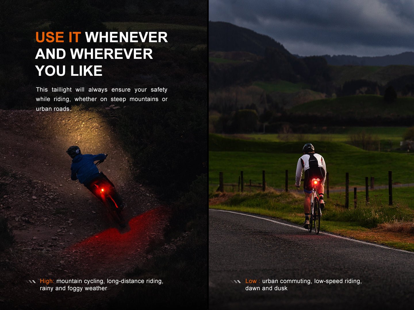 Fenix BC06R Smart - Brake Bicycle Taillight, Bike Light, Fenix Store, at Festive Water Paddlesports