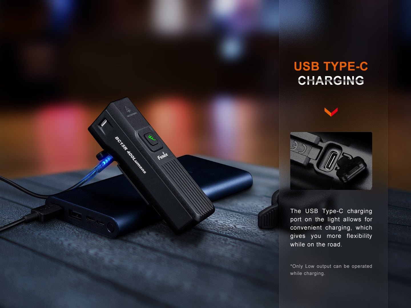 Fenix BC15R Lightweight Rechargeable Bicycle Light, Bike Light, Fenix Store, at Festive Water Paddlesports