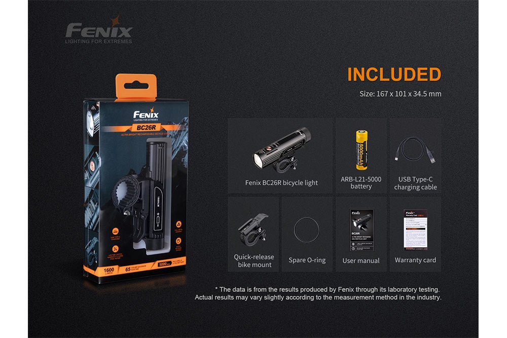 Fenix BC26R LED Bike Light, Bike Light, Fenix Store, at Festive Water Paddlesports