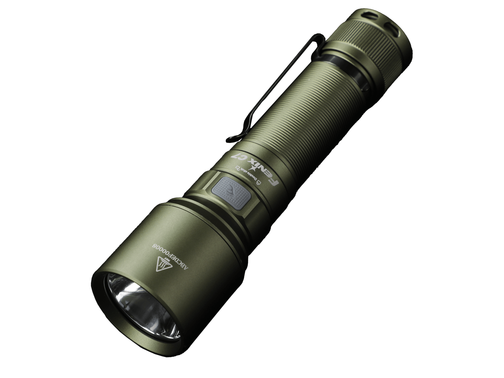 Fenix C7 High - performance Rechargeable LED Flashlight - 3000 Lumens, Work Flashlight, Fenix Store, Army Green at Festive Water Paddlesports