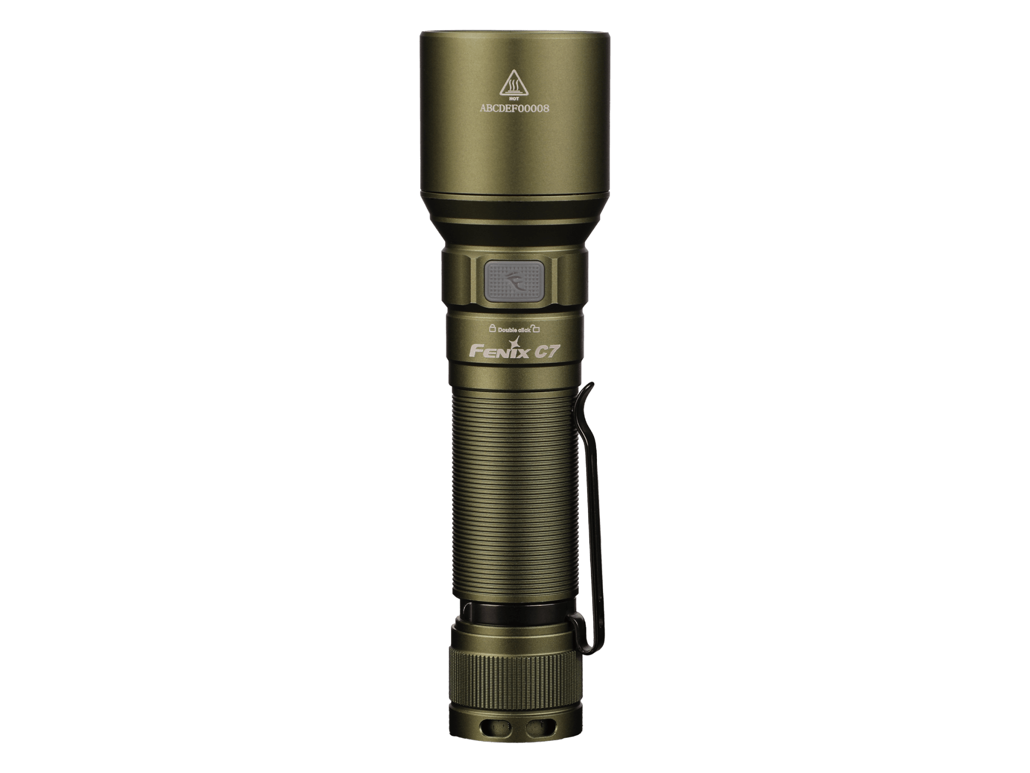 Fenix C7 High - performance Rechargeable LED Flashlight - 3000 Lumens, Work Flashlight, Fenix Store, Army Green at Festive Water Paddlesports