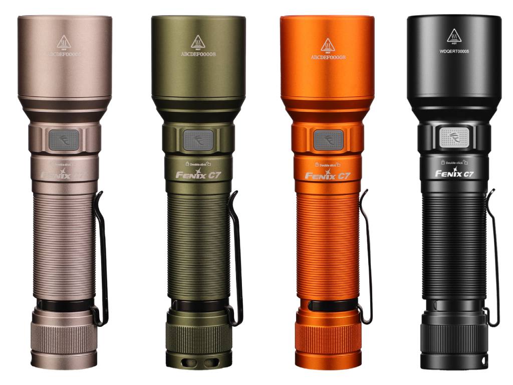 Fenix C7 High - performance Rechargeable LED Flashlight - 3000 Lumens, Work Flashlight, Fenix Store, Black at Festive Water Paddlesports