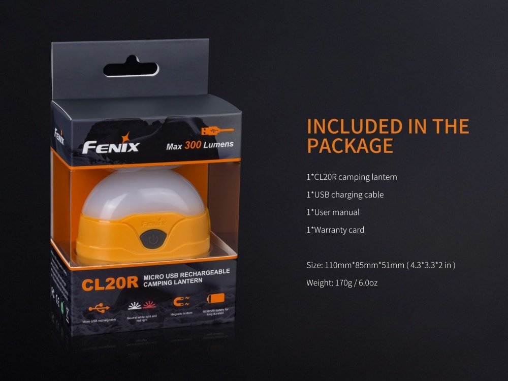 Fenix CL20R LED Rechargeable Camping Lantern, Lantern, Fenix Store, at Festive Water Paddlesports