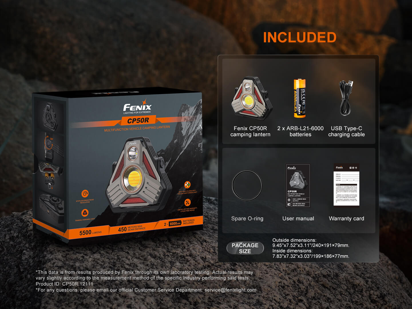 Fenix CP50R Road Hazard Camping Lantern, Lantern, Fenix Store, at Festive Water Paddlesports