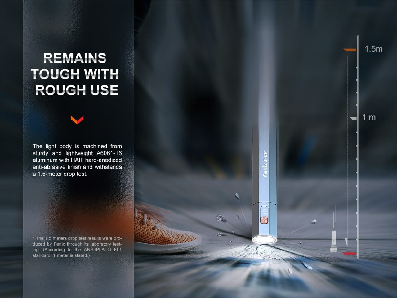 Fenix E - CP 1600 - lumen LED Flashlight/Powerbank, Emergency Flashlight, Fenix Store, Blue at Festive Water Paddlesports