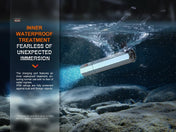 Fenix E - CP 1600 - lumen LED Flashlight/Powerbank, Emergency Flashlight, Fenix Store, Blue at Festive Water Paddlesports