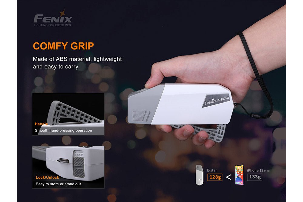 Fenix E - Star - Portable Self - powered Emergency LED Flashlight, Emergency Flashlight, Fenix Store, at Festive Water Paddlesports