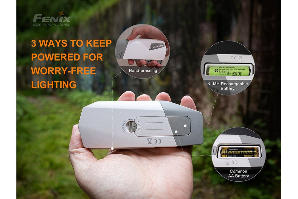 Fenix E - Star - Portable Self - powered Emergency LED Flashlight, Emergency Flashlight, Fenix Store, at Festive Water Paddlesports